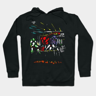 abstract sci-fi - space battle Hoodie